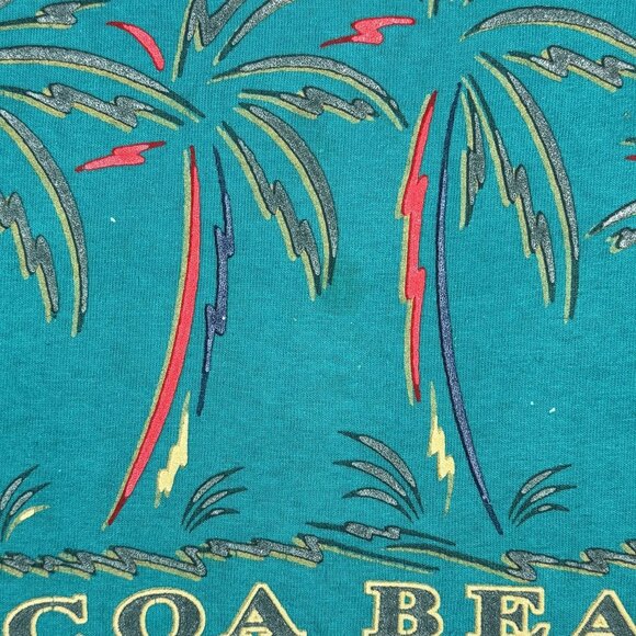 Vintage Fruit of The Loom Single Stitch Adult T-Shirt Cocoa Beach Florida USA L - Picture 6 of 8